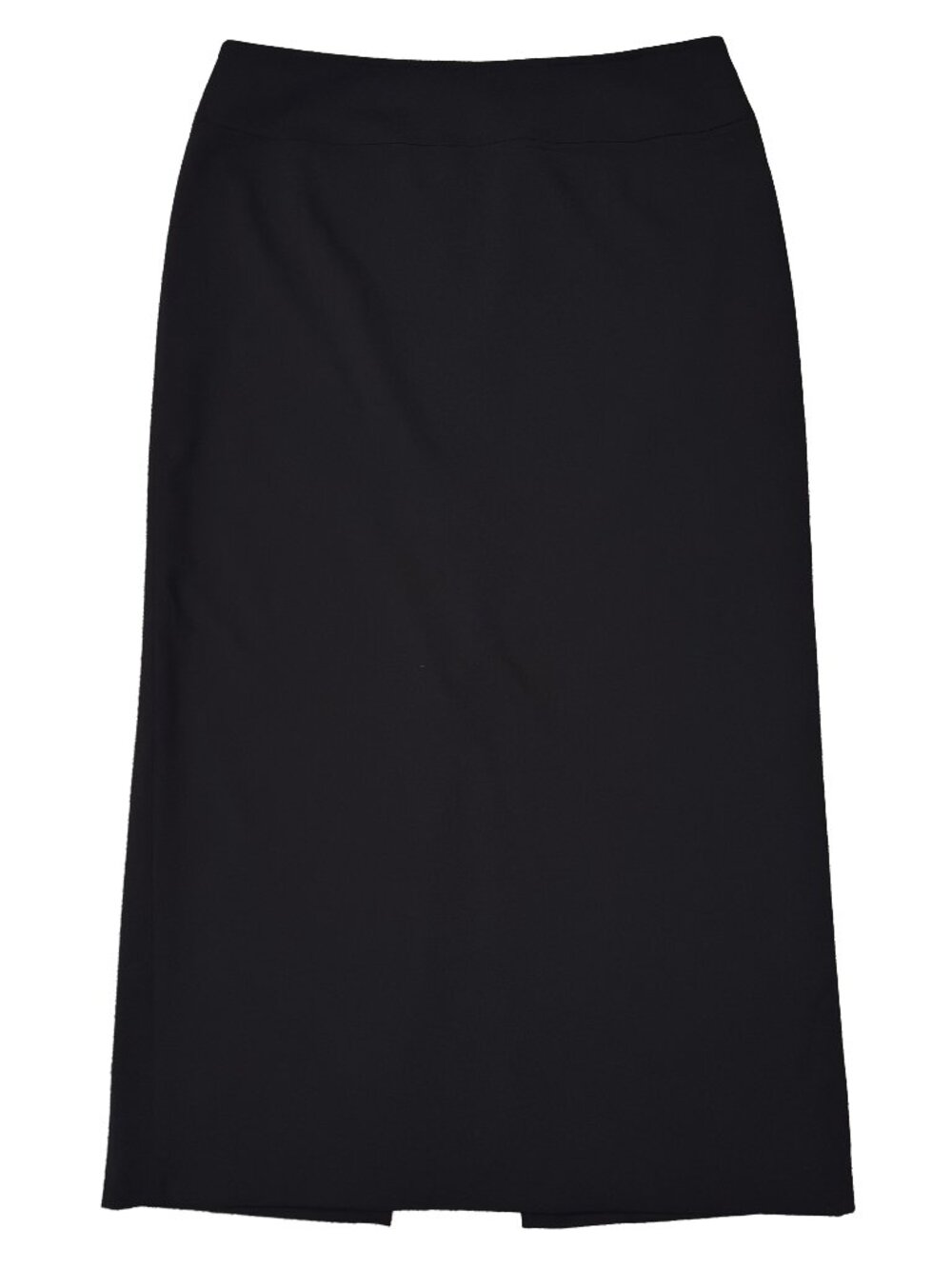 Valerie Stevens Women’s 12 Long Straight Lined Black Fitted Skirt w/ Back Slit